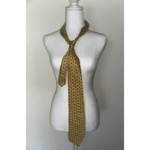 Zylos George Machado 100% Silk Mens Neck Tie Yellow Multicolor Made In USA